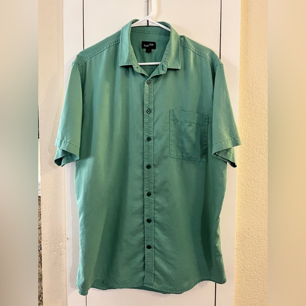 Frank + Oak Button Down Short Sleeve Men’s Shirt size Large